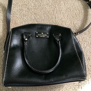 Black bag with gold accents